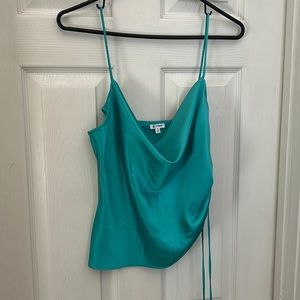Blue Cropped Tank Top